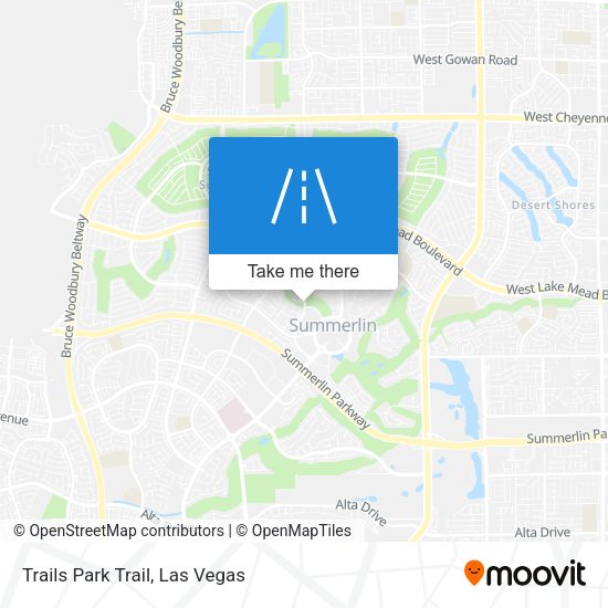 Trails Park Trail map