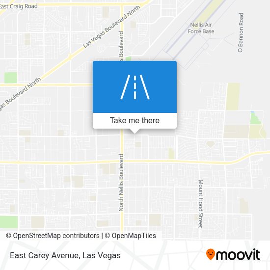 Mapa de East Carey Avenue