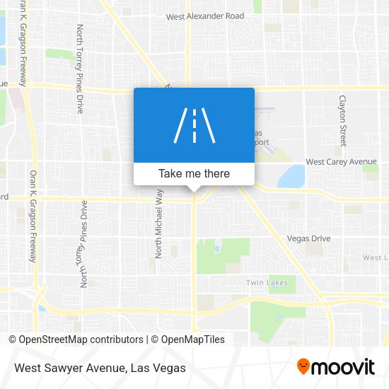 Mapa de West Sawyer Avenue