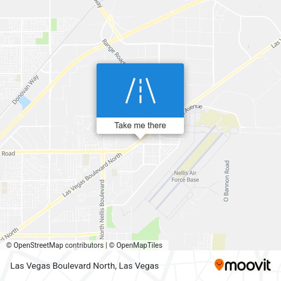 Las Vegas Boulevard North map