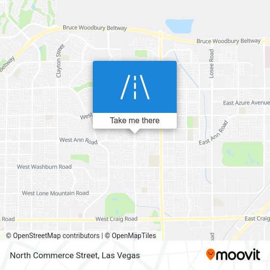 North Commerce Street map