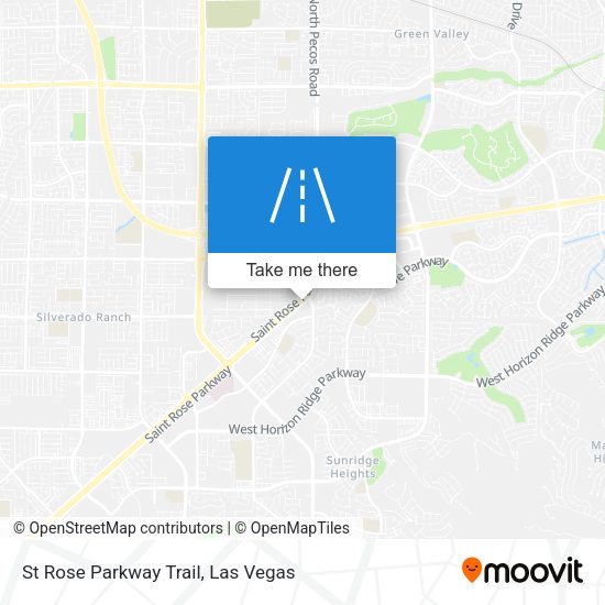 St Rose Parkway Trail map