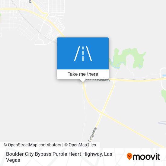 Boulder City Bypass;Purple Heart Highway map