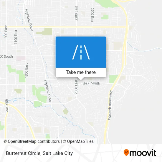 Butternut Circle map