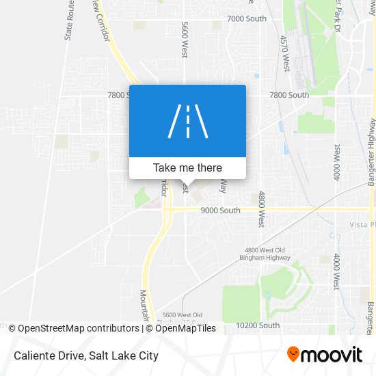 Caliente Drive map