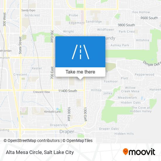 Alta Mesa Circle map