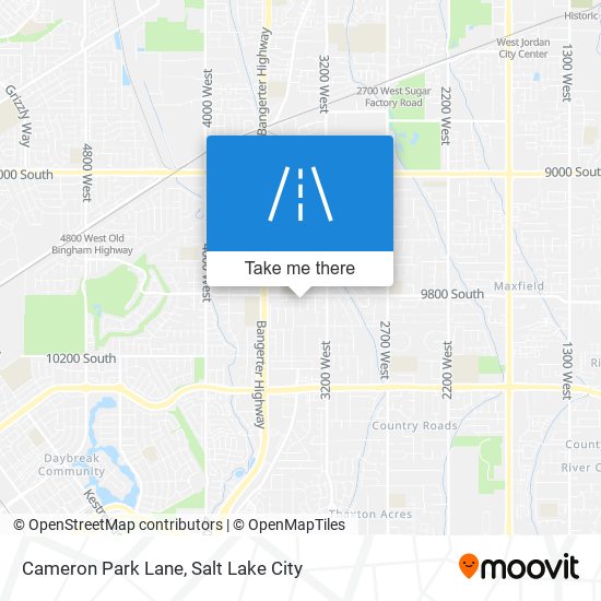 Cameron Park Lane map