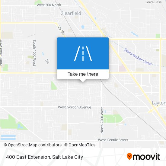 400 East Extension map