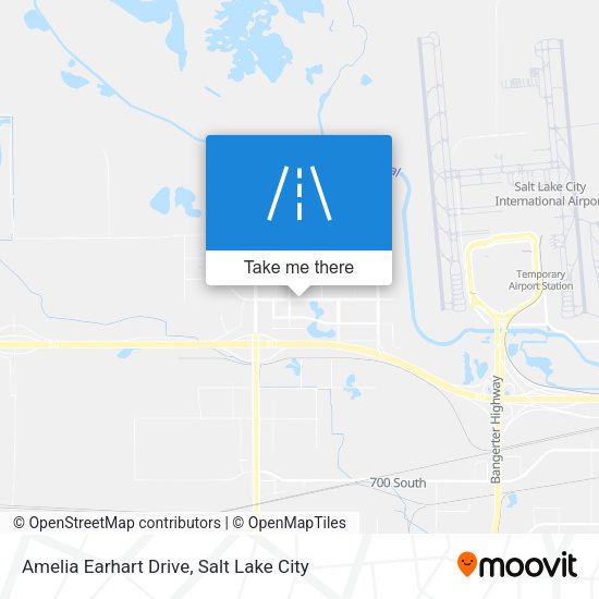 Amelia Earhart Drive map