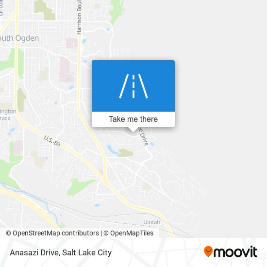Anasazi Drive map