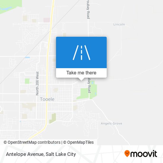 Mapa de Antelope Avenue