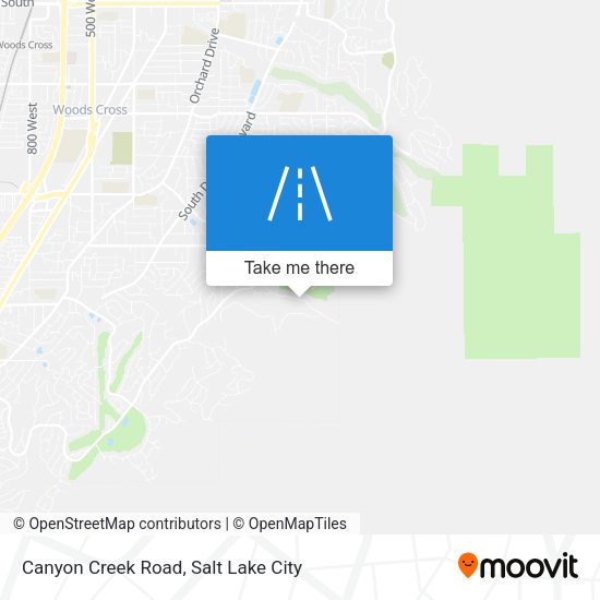 Canyon Creek Road map