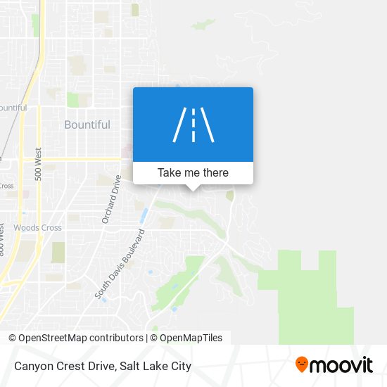 Canyon Crest Drive map