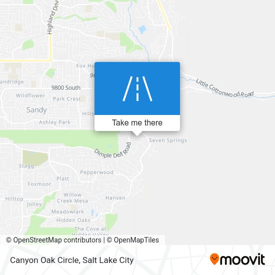 Canyon Oak Circle map