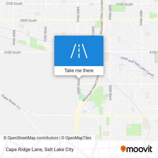 Cape Ridge Lane map