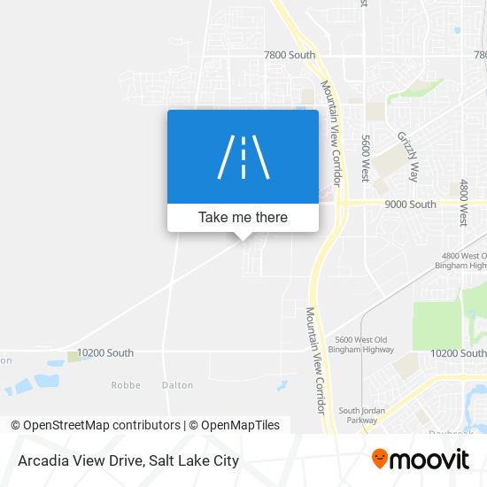 Arcadia View Drive map