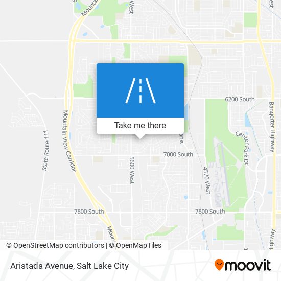 Aristada Avenue map
