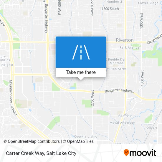 Carter Creek Way map