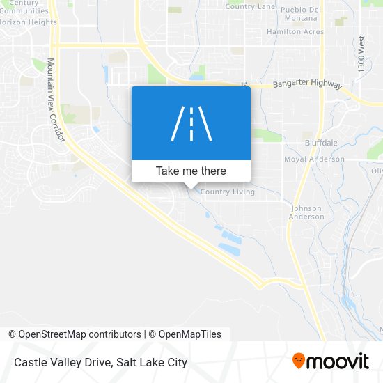 Castle Valley Drive map