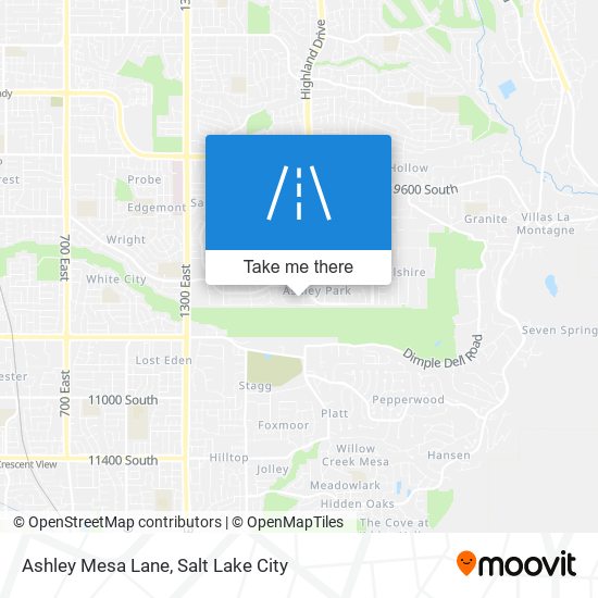 Ashley Mesa Lane map