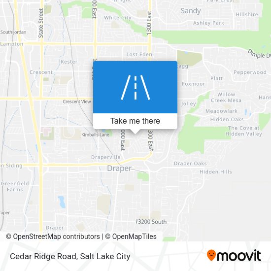 Cedar Ridge Road map