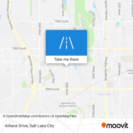 Athens Drive map