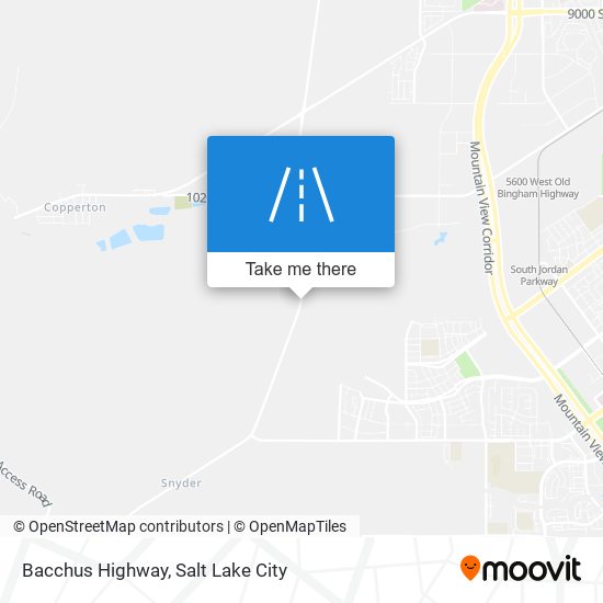 Mapa de Bacchus Highway