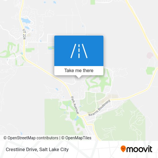 Crestline Drive map