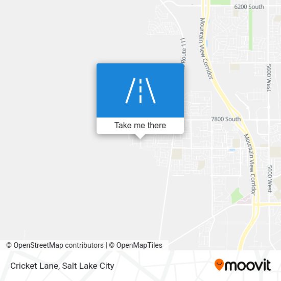 Cricket Lane map