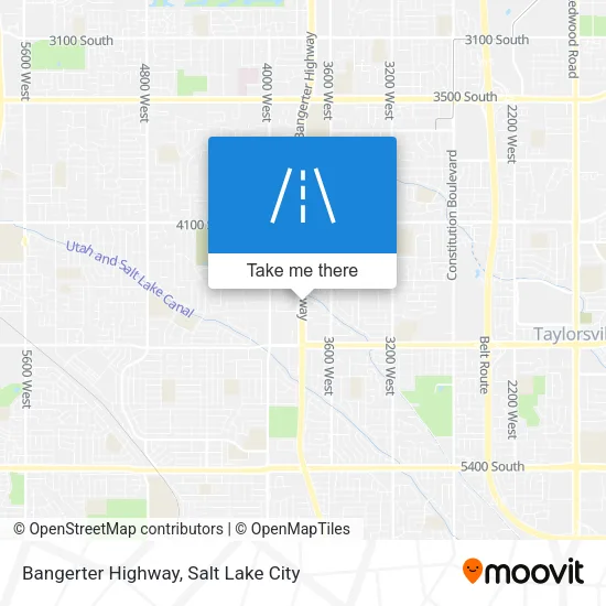 Bangerter Highway map