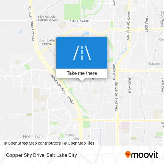 Copper Sky Drive map