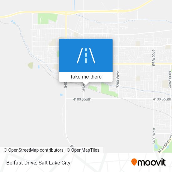 Belfast Drive map