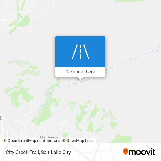 City Creek Trail map