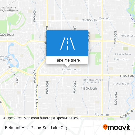 Belmont Hills Place map