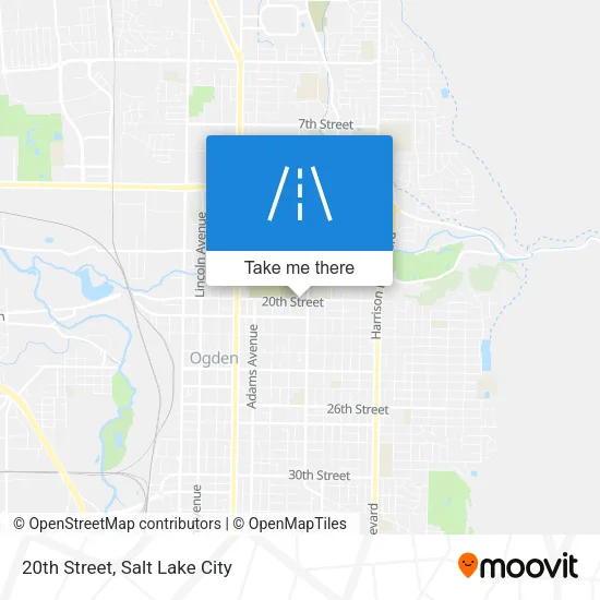 20th Street map