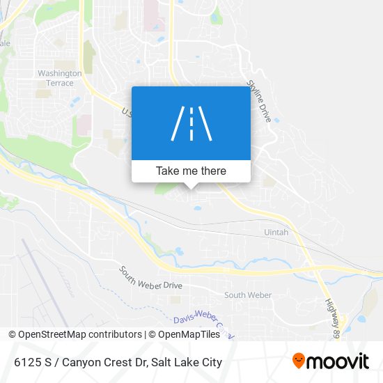 6125 S / Canyon Crest Dr map