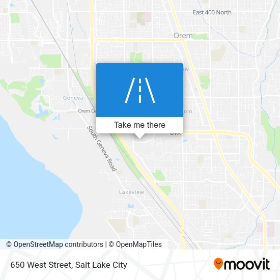 Mapa de 650 West Street