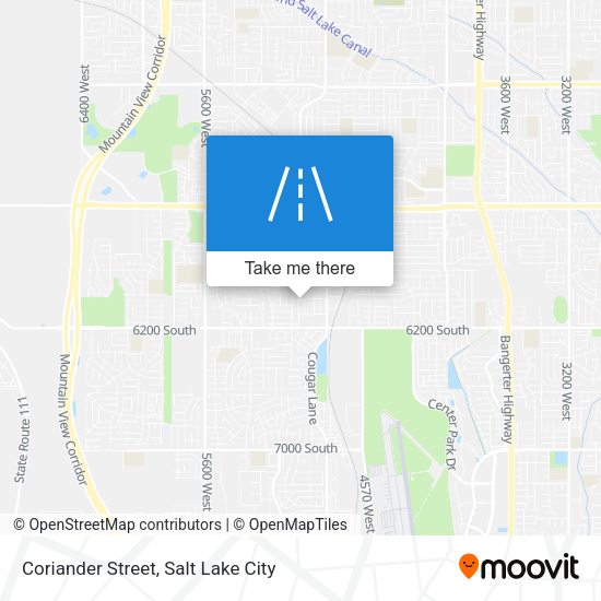 Mapa de Coriander Street