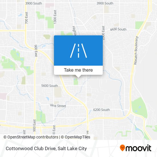 Cottonwood Club Drive map