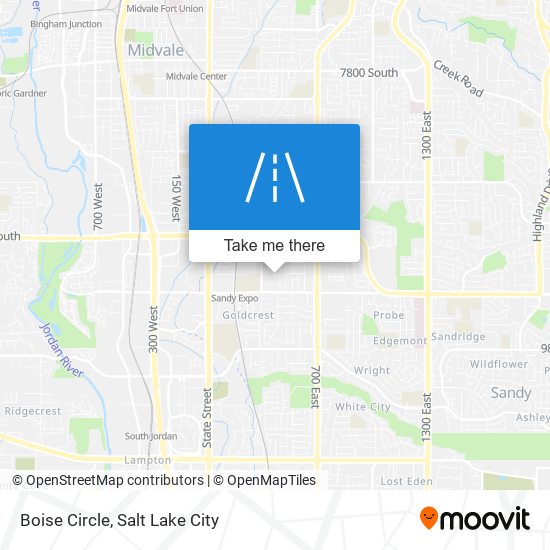 Mapa de Boise Circle