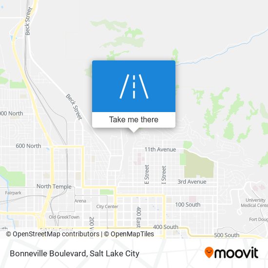Mapa de Bonneville Boulevard