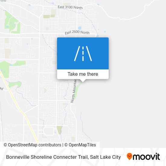 Bonneville Shoreline Connecter Trail map