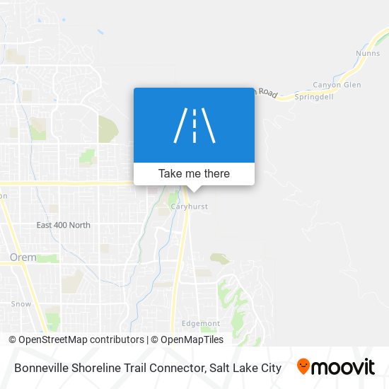 Bonneville Shoreline Trail Connector map