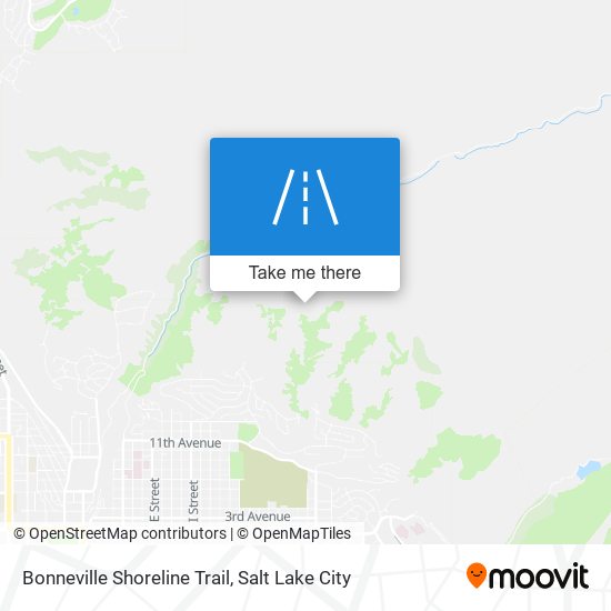 Mapa de Bonneville Shoreline Trail