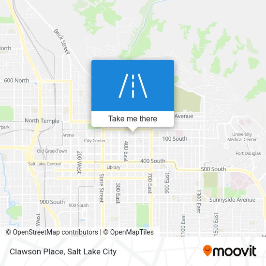 Clawson Place map