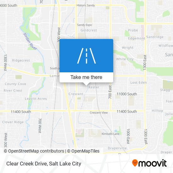 Clear Creek Drive map