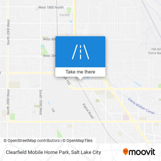 Mapa de Clearfield Mobile Home Park