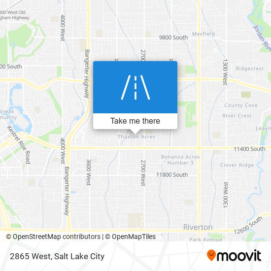Mapa de 2865 West