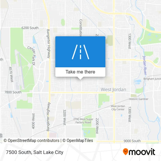 7500 South map