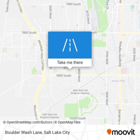 Mapa de Boulder Wash Lane